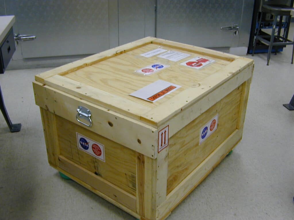 Gravity Probe B Flight Battery Shipping Container